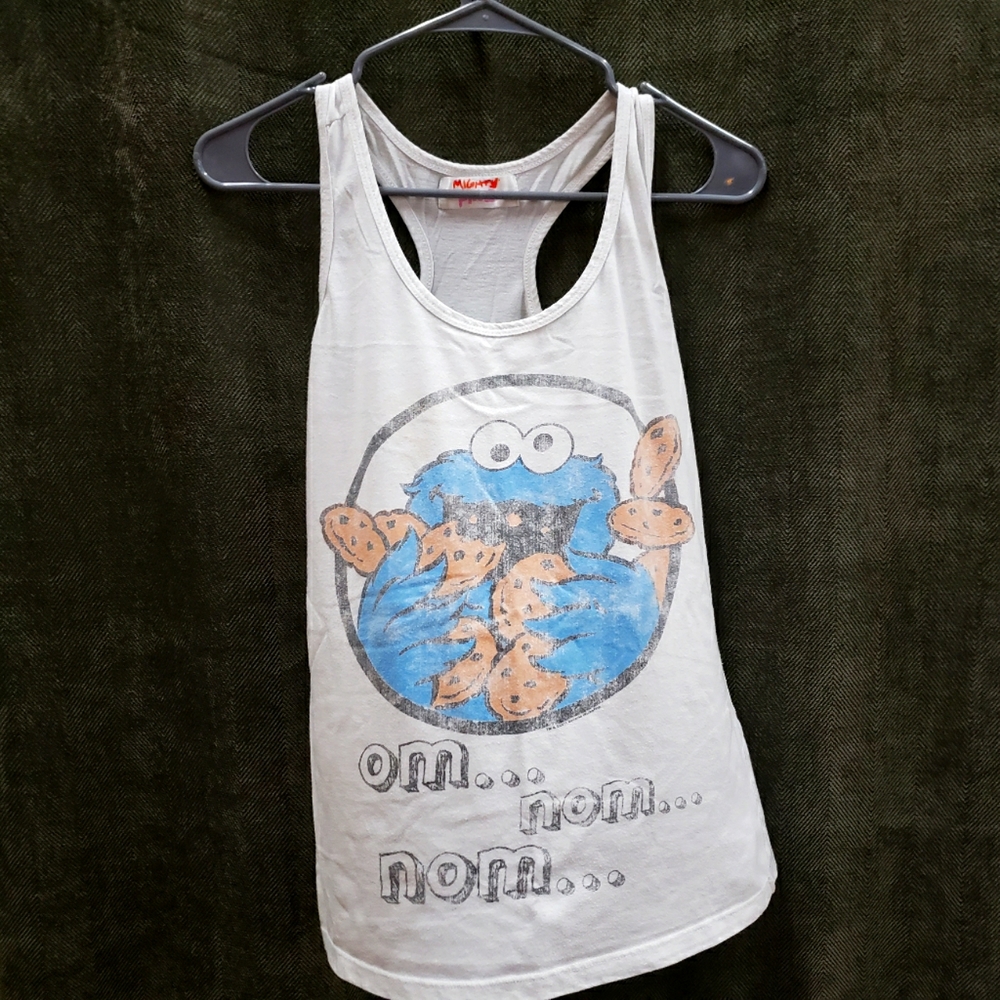 Cookie monster racerback tank top